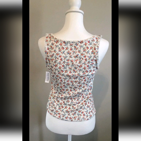Old Navy Sz Mediun Floral Tank Top Womens Casual Top - Picture 3 of 5
